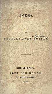 Cover of Poems by Fanny Kemble