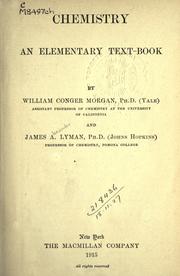 Cover of Chemistry by William Conger Morgan