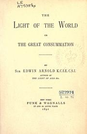 Front cover of The light of the world by Edwin Arnold
