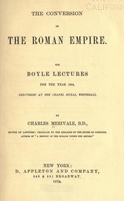 Cover of The conversion of the Roman empire by Charles Merivale