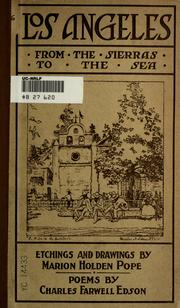 Front cover of Los Angeles from the Sierras to the sea by Charles Farwell Edson