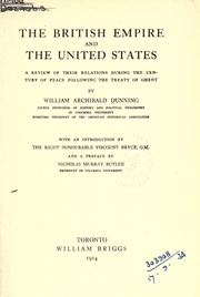Cover of The British Empire and the United States by William Archibald Dunning