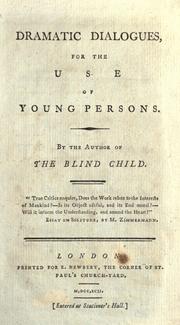 Cover of Dramatic dialogues, for the use of young persons by Elizabeth Sibthorpe Pinchard