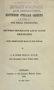 Cover of Southern stellar objects for small telescopes by J. Ellard Gore