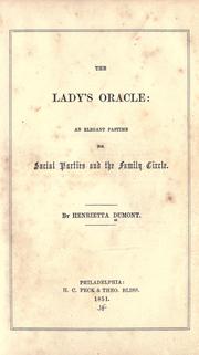 Cover of The lady's oracle by Henrietta Dumont