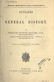 Front cover of Outlines of general history by William Francis Collier