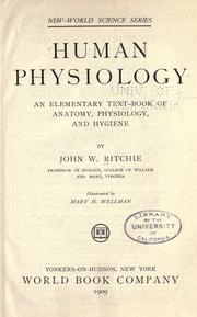 Cover of Human physiology by John W. Ritchie
