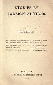 Front cover of Stories by foreign authors by Unknown