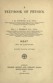 Cover of A text-book of physics by J. H. Poynting