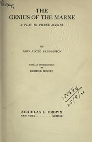 Front cover of The genius of the Marne by John L. Balderston