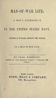 Front cover of Man-of-war life by Charles Nordhoff