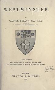 Cover of Westminster by Walter Besant