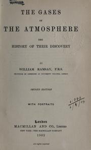 Front cover of The gases of the atmosphere by Ramsay, William