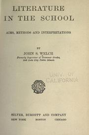Front cover of Literature in the school by John Stephen Welch