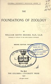 Cover of The foundations of zoology by Brooks, William Keith