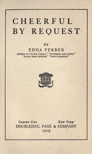 Cover of Cheerful by Edna Ferber