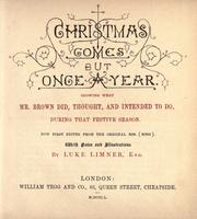 Front cover of Christmas comes but once a year by John Leighton