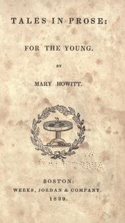 Front cover of Tales in prose by Mary Botham Howitt