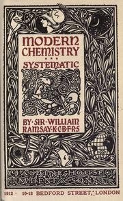 Cover of Modern chemistry by Ramsay, William
