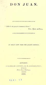 Cover of Don Juan by Lord Byron