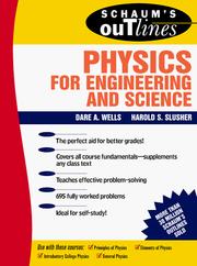 Front cover of Schaum's outline of theory and problems of physics for engineering and science by Dare A. Wells