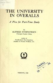 Front cover of The university in overalls by Alfred Fitzpatrick