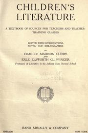 Front cover of Children's literature by Curry, Charles Madison