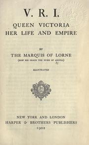 Front cover of V.R.I by John Douglas Sutherland Campbell, 9th Duke of Argyll