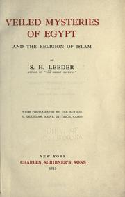 Cover of Veiled mysteries of Egypt and the religion of Islam by S. H. Leeder