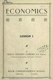 Cover of Economics by Cudmore, Sedley Anthony