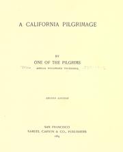 Front cover of A California pilgrimage by Amelia Woodward Truesdell