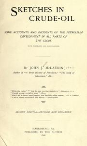 Front cover of Sketches in crude oil by John J. McLaurin