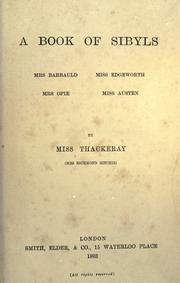 Front cover of A book of sibyls by Anne Thackeray Ritchie