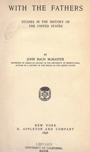 Cover of With the fathers by John Bach McMaster