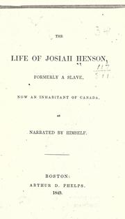 Cover of Father Henson's Story of His Own Life by Josiah Henson