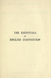 Cover of The essentials of English composition by James Weber Linn