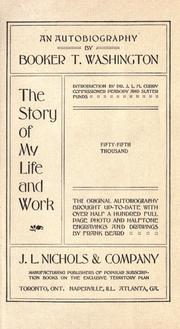 Front cover of The story of my life and work by Booker T. Washington