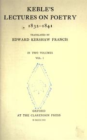 Front cover of De poeticae vi medica by John Keble