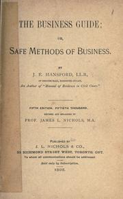 Cover of The business guide by J. E. Hansford
