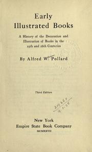 Cover of Early illustrated books by A. W. Pollard