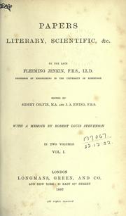 Cover of Papers, literary, scientific, etc by Fleeming Jenkin