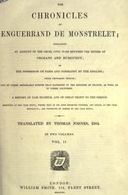 Front cover of The chronicles of Enguerrand de Monstrelet by Enguerrand de Monstrelet