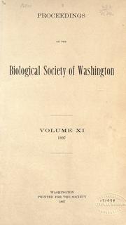 Front cover of Proceedings of the Biological Society of Washington. by Unknown