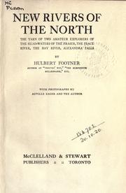 Front cover of New rivers of the North by Hulbert Footner