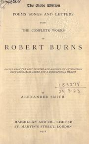 Front cover of Poems songs and letters by Robert Burns