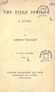 Cover of The fixed period by Anthony Trollope