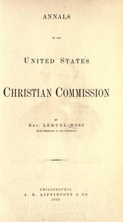 Front cover of Annals of the United States Christian Commission by Lemuel Moss