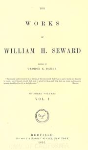 Front cover of The works of William H. Seward by William Henry Seward