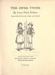 Cover of The Swiss Twins by Lucy Fitch Perkins