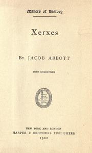 Cover of Xerxes by Jacob Abbott